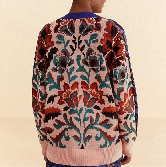 Farm Rio Mixed Prints Cardigan - Picture 2 of 8